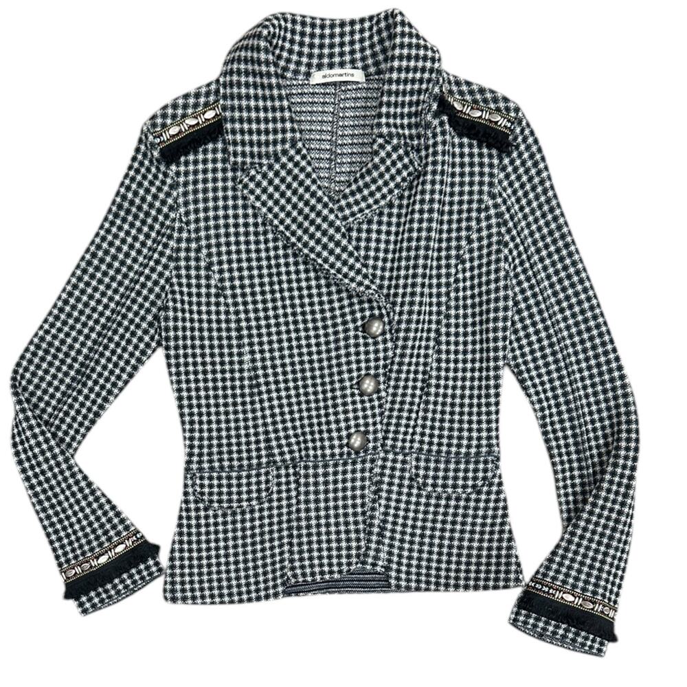 Anthropologie Aldomartins Wool Blend Tweed Blazer